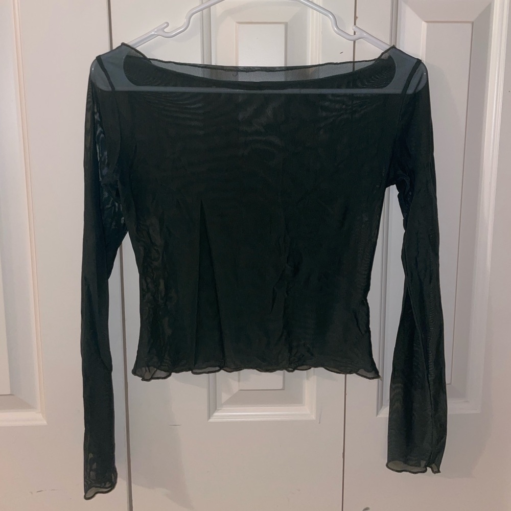 Ballet Rosa green mesh top